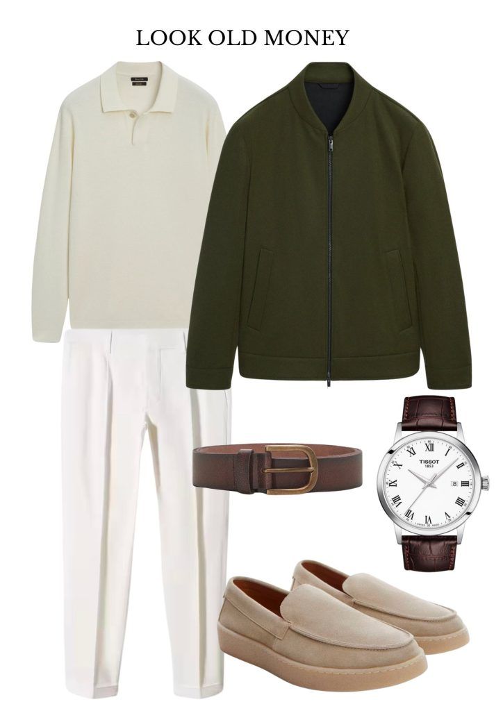 Idea de look old money con prendas de Massimo Dutti y Mango